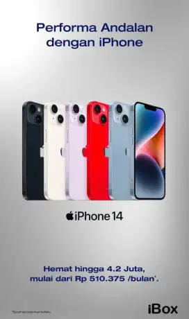 Promo Iphone 14 bebas 2x angsuran