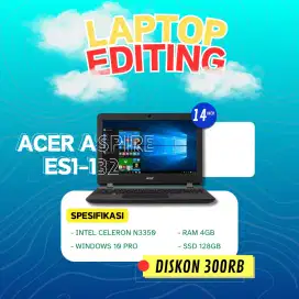 LAPTOP ACER ASPIRE ES1-132 MURAH!!!