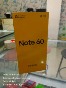 Realme note 60 6+6/128gb baru garansi resmi bisa TT Kredit