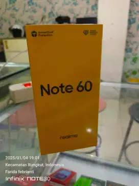 Realme note 60 6/128gb baru garansi resmi bisa TT kredit