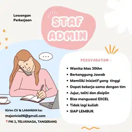 LOWONGAN KERJA ADMIN