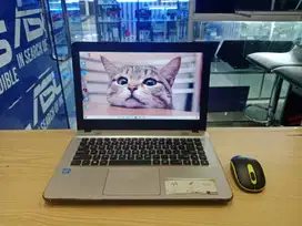 LAPTOP KULIAH ASUS X441M RAM 4GB SSD 128GB HDD 500GB SIAP PAKAI