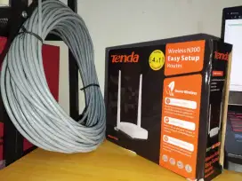 Router Tenda N301+ Lan BELDEN 30 Meter Cat 6 m!