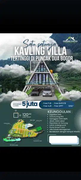 Tanah kavling dekat villa villa