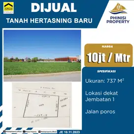 DIJUAL TANAH KAVLING LOKASI STRATEGIS DI POROS JALAN HERTASNING BARU