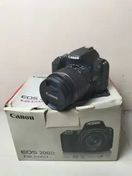 Canon 200D Fullshet Box Mulus Lengkap