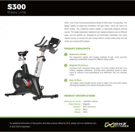 Spinning Bike Comercial DHZ S300 Gym Fitness