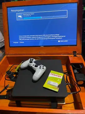 PS4 slim hitam seri20 fw 9.00 hdd 500gb