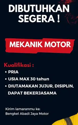 Mekanik Motor Bengkel