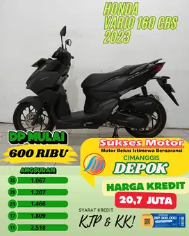 HONDA VARIO 160 CBS TAHUN 2023 PROMO AWAL TAHUN DP 600 RIBU YUK KEPOIN