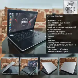 Termurah Laptop kuliah DELL INSPIRON 3493 i5-1035G1 bkn thinkpad