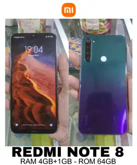 Xiaomi Redmi Note 8 RAM 4GB+1GB / 64GB - Nominus - Siap Pakai