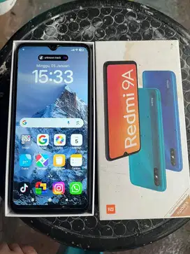 Fullset!! Redmi 9A 3/32GB Granite Grey Second