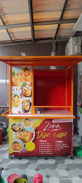 Paket Dagang (Gerobak, Kompor, Gas, Kukusan dll)