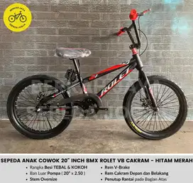 NEW Sepeda Anak Cowok Size 20” inch BMX ROLET Oversize CAKRAM MURAH