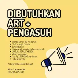 Dibutuhkan ART sekaligus Pengasuh Anak