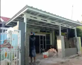 Pasang kanopi baja ringan