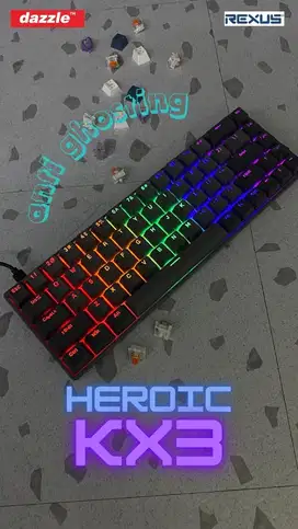 Keyboard mechanical rexus Heroic KX3