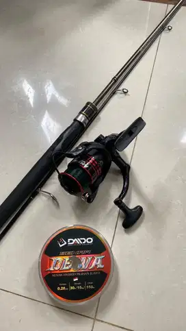 Joran pancing daido alexa 180 cm 6-14 lb dan reel 3000