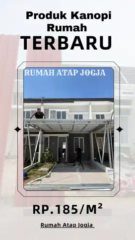 Kanopi Rumah Baja Ringan Terpasang