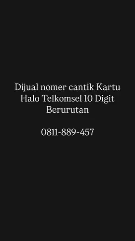 Nomer Cantik kartu Halo Telkomsel - Berurutan Hoki