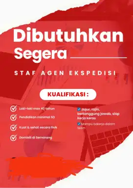 Loker staff agen ekspedisi