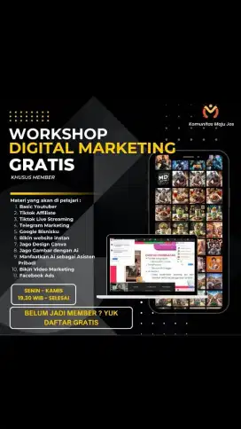 Kursus Digital Marketing ( gratis )