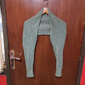 Crop cardigan sage green