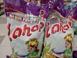 BERAS PREMIUM MEREK LAHAP (BESAR & PUTIH & BEBAS KUTU)