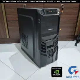 PC Core i3 Gen 4 3.60GHz | Nvidia GT 210 | RAM 6 GB DDR3L | Win 10 pro