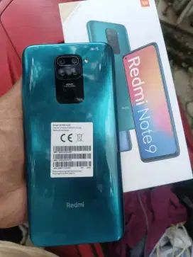 Redmi note 9 ram 6/128 lengkap