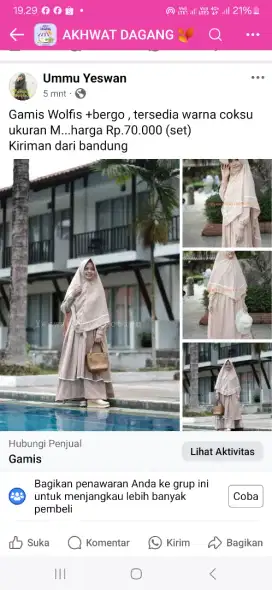 Gamis WOLFIS set BERGO