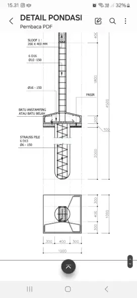 Bor pile strauss pile
