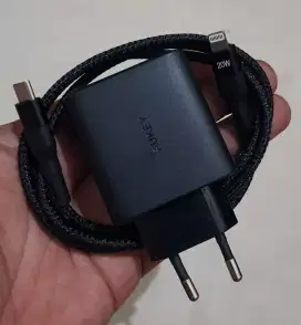 Charger ORI Aukey ex pake iphone 12pro port2 Fast 20watt