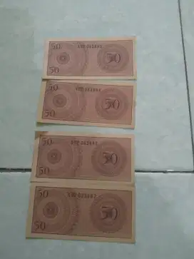 50 rupiah 1964 seri berurutan