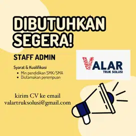 Lowongan Pekerjaan Admin