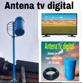 Antena tv digital dapet 30 s/d 50 canel,Bisa sekalian instalasi pasang
