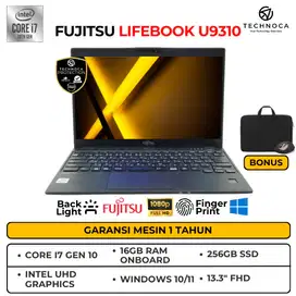 FUJITSU LIFEBOOK U9310 CORE i7 RAM 8GB/16GB SSD 256GB GARANSI 1 TAHUN