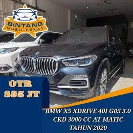 BMW X5 SDRIVE 40I GO5 3.0 CKD AT AUTOMATIC 3000 CC BENSIN TAHUN 2020