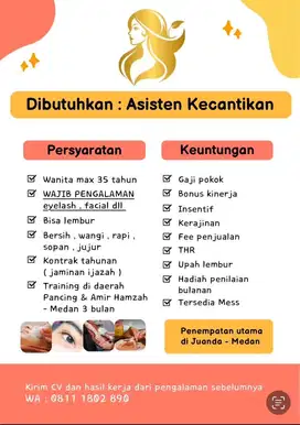 LOWONGAN ASISTEN KECANTIKAN