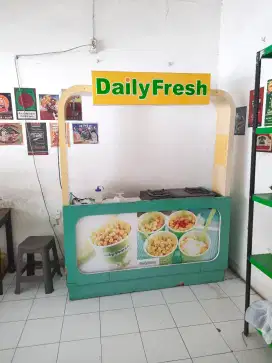 Gerobak Kuliner Booth 1,6m x 60cm x 2m