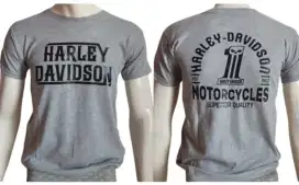 Kaos harley davidson one grey tengkorak