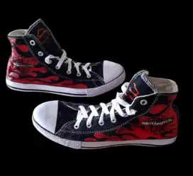 Sepatu keren motif harley davidson