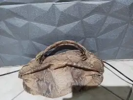 Tas wanita asli kulit ular preloved