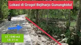 Dijual Tanah murah strategis di Bejiharjo Karangmojo Gunungkidul