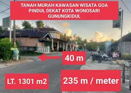 Dijual Tanah mangku aspal Kawasan Wisata Gua Pindul Dekat kota