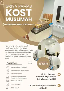 Sewa Kos Khusus Muslimah di Binjai