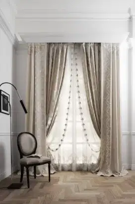 Jual tirai jendela gordyn hordeng gorden wallpaper dinding rollblind v