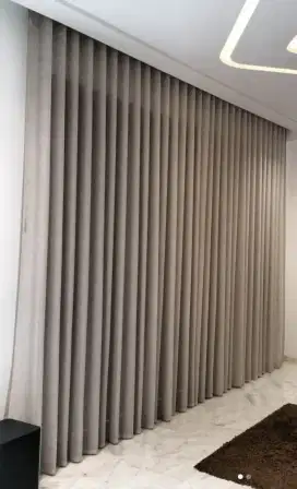 Jual tirai jendela gordyn hordeng gorden wallpaper dinding rollblind v