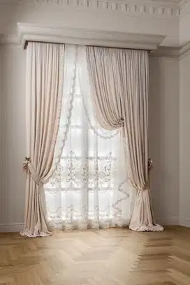 Jual tirai jendela gordyn hordeng gorden wallpaper dinding rollblind v